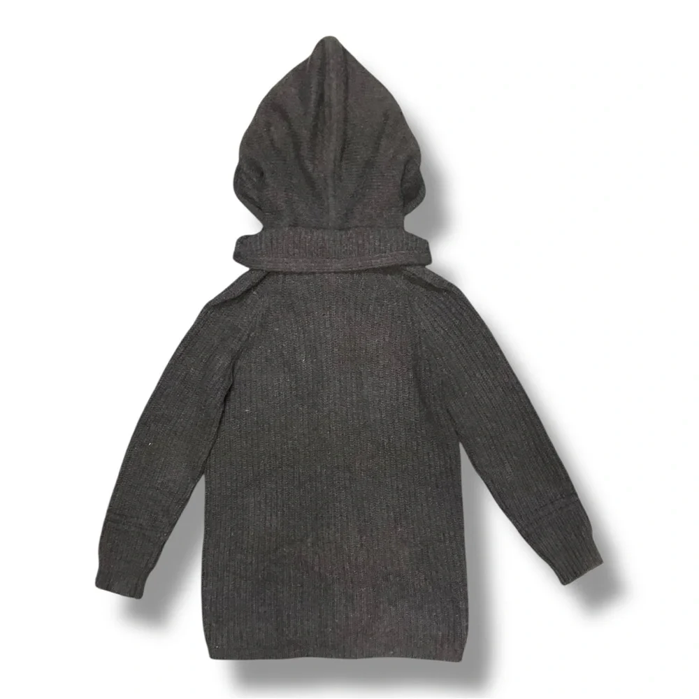 🖤 Robert Rodriguez Wool Cashmere Hooded Cardigan XS (Fits S–M) Chunky‎ Ribbed